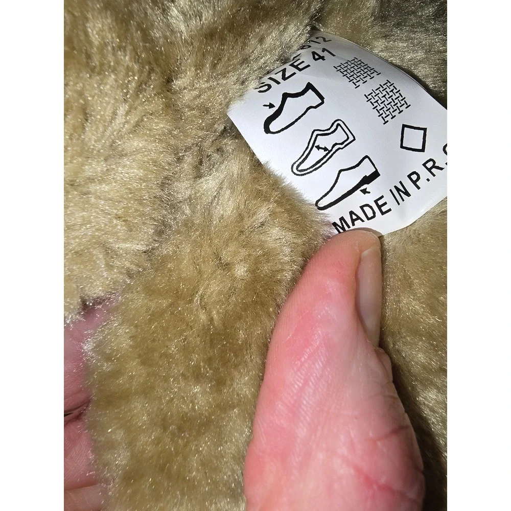 NWT Hike Footwear‎ Cozely Barefoot Boots Tan Faux Fur Lined EU 41/ US 10